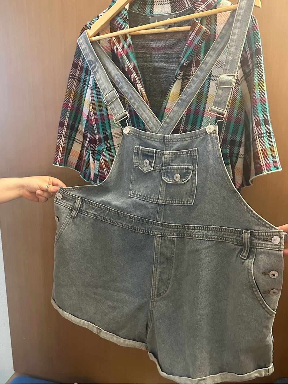 Short Denim Overalls, 20-22, NWT
